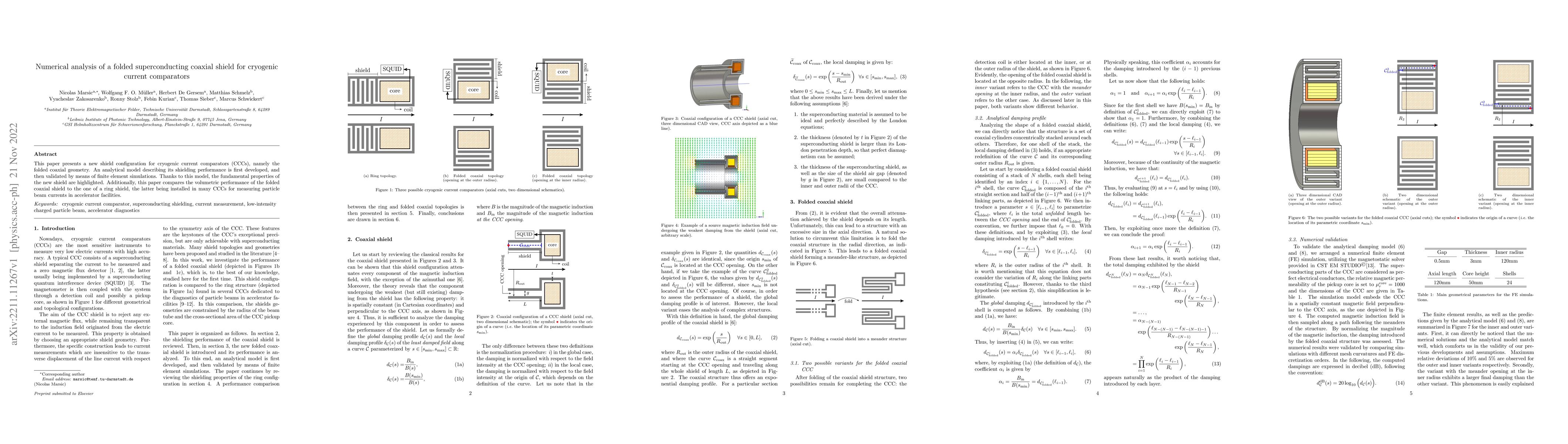 Thumbnail for Numerical analysis of a folded superconducting coaxial shield for
  cryogenic current comparators