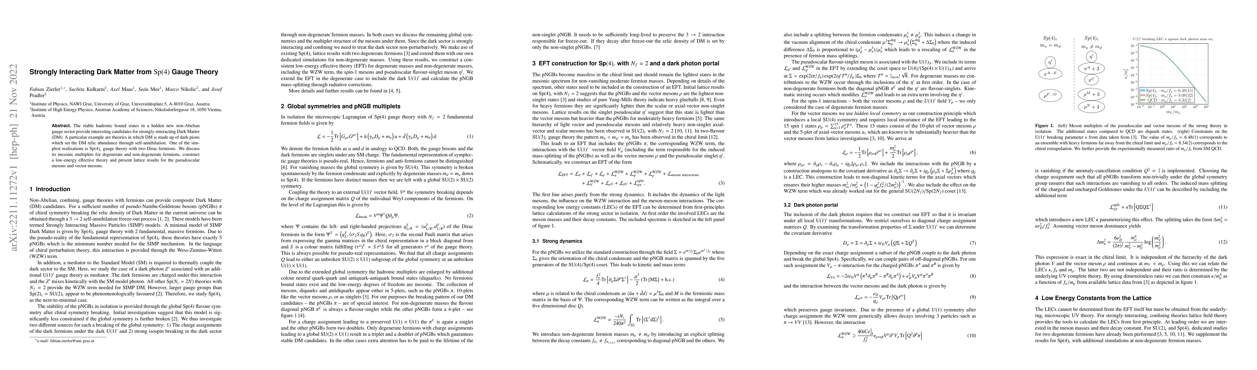 Thumbnail for Strongly Interacting Dark Matter from $Sp(4)$ Gauge Theory