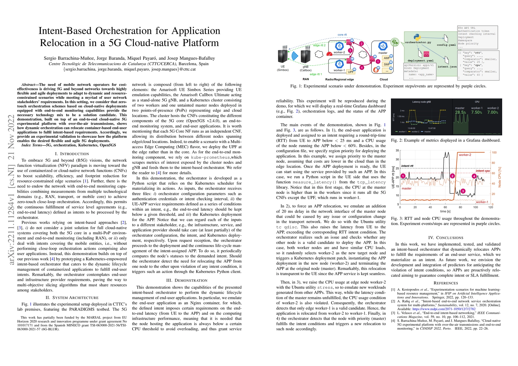 Thumbnail for Intent-Based Orchestration for Application Relocation in a 5G
  Cloud-native Platform