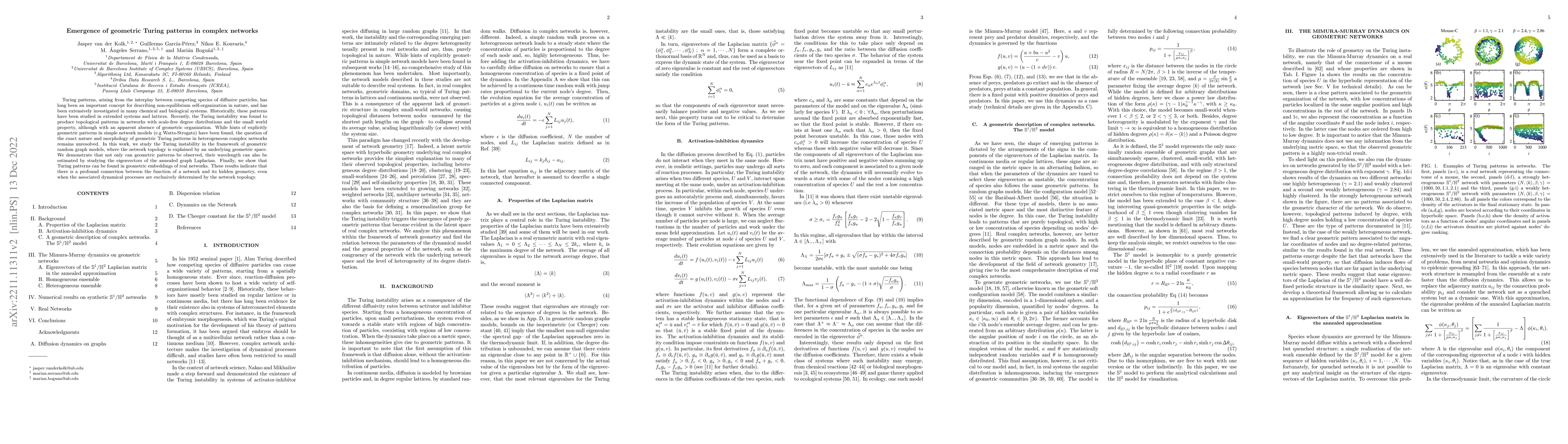 Thumbnail for Emergence of geometric Turing patterns in complex networks