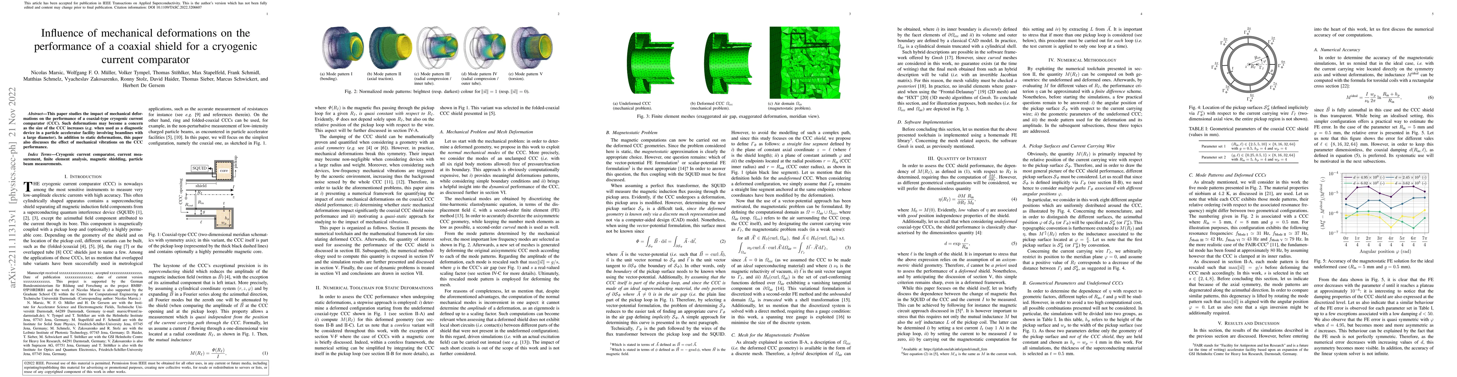 Thumbnail for Influence of mechanical deformations on the performance of a coaxial
  shield for a cryogenic current comparator