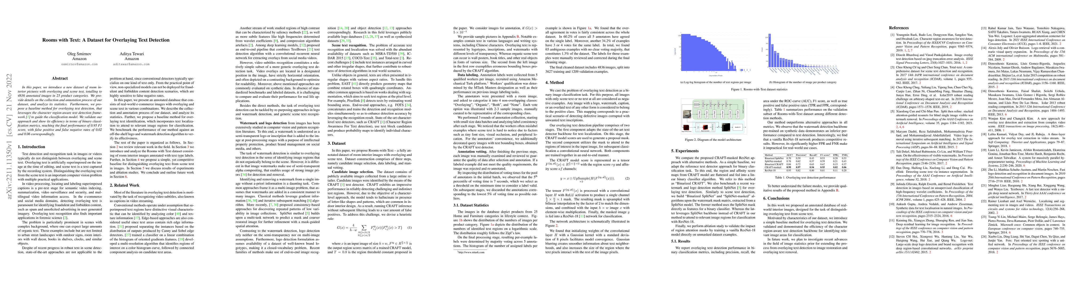 Thumbnail for Rooms with Text: A Dataset for Overlaying Text Detection