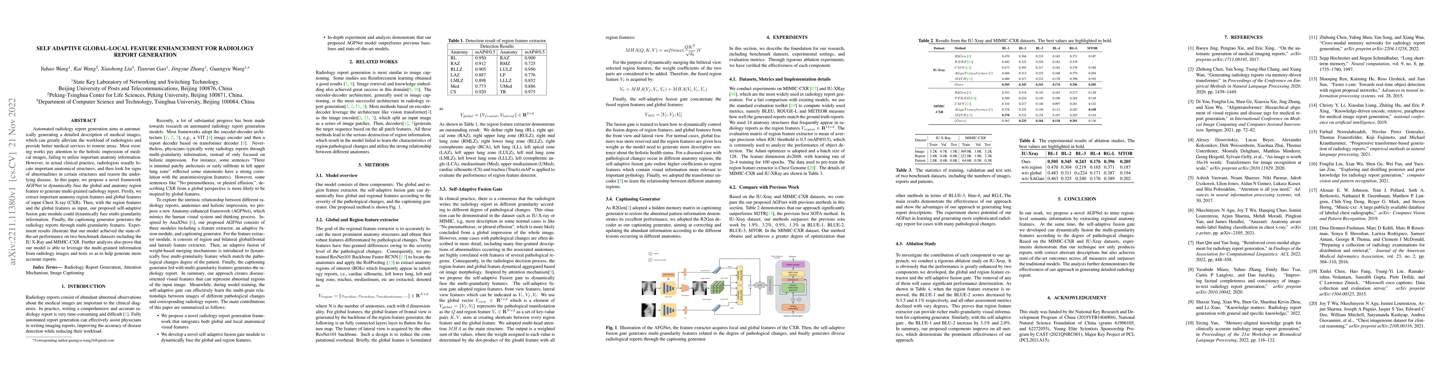 Thumbnail for Self adaptive global-local feature enhancement for radiology report
  generation