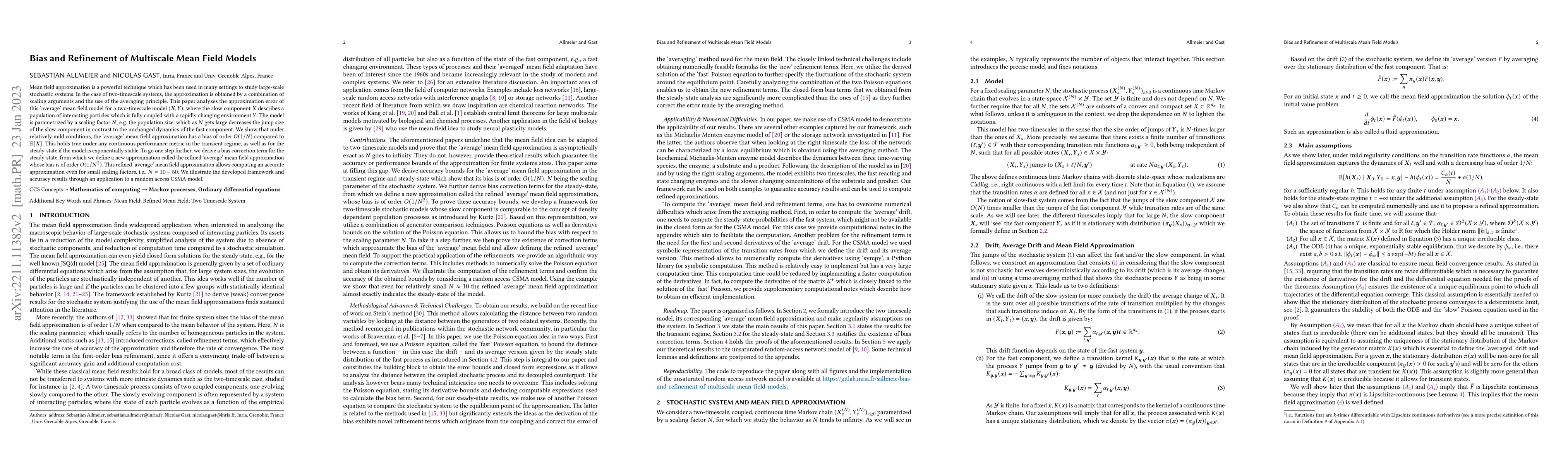 Thumbnail for Bias and Refinement of Multiscale Mean Field Models