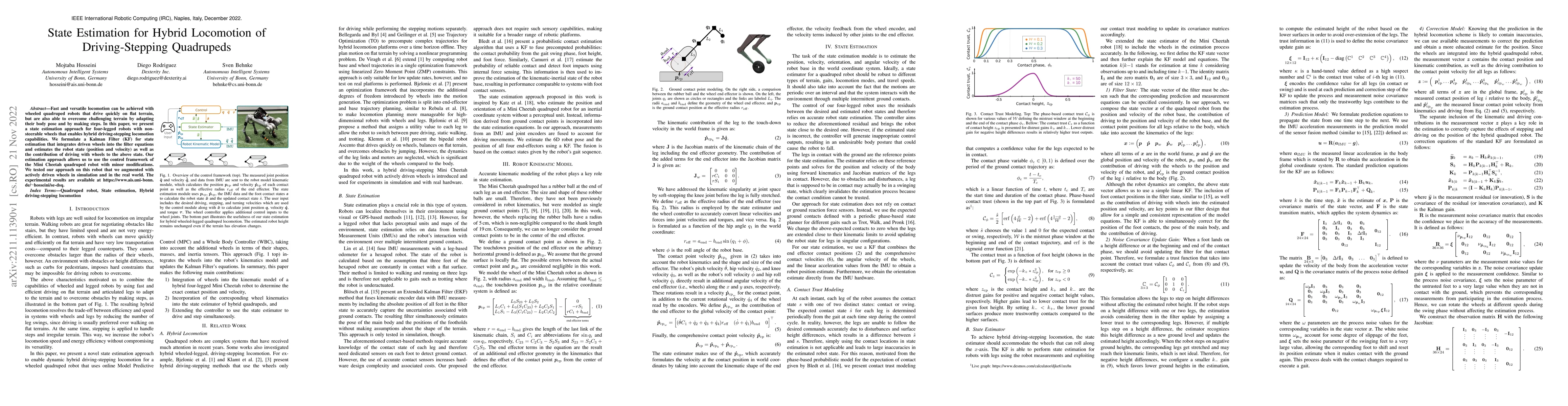 Thumbnail for State Estimation for Hybrid Locomotion of Driving-Stepping Quadrupeds