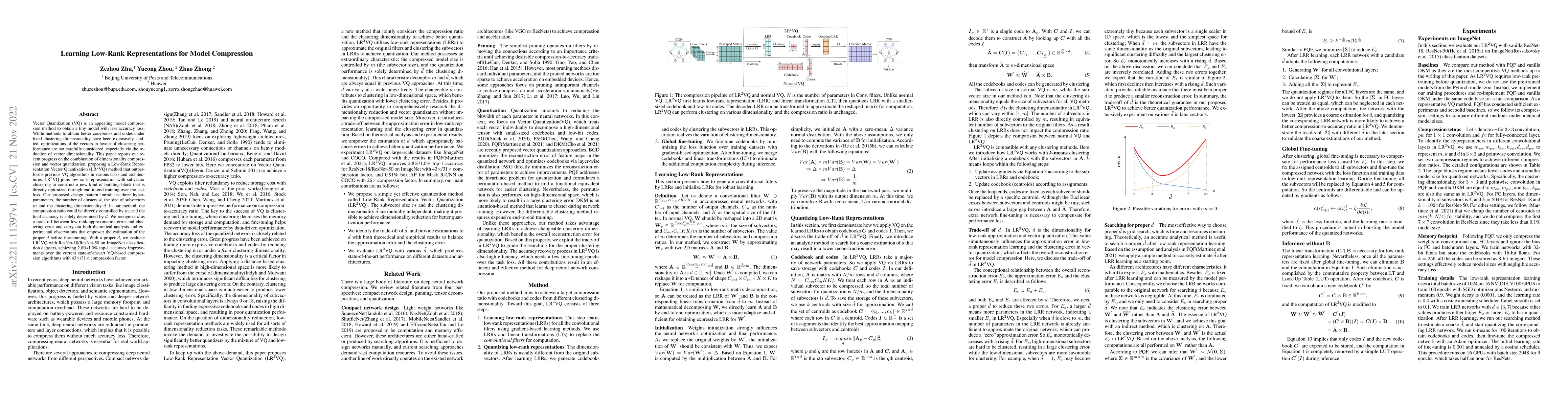 Thumbnail for Learning Low-Rank Representations for Model Compression