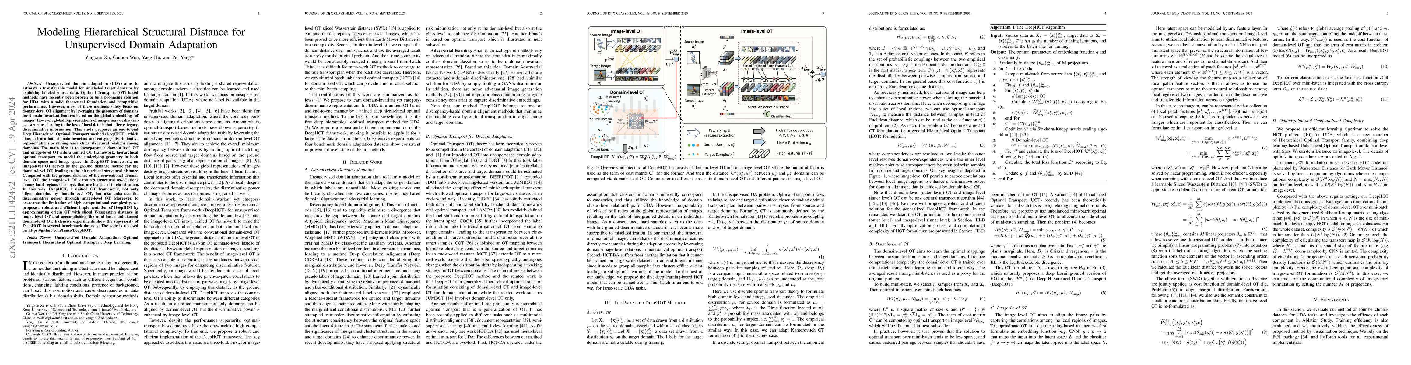 Thumbnail for Modeling Hierarchical Structural Distance for Unsupervised Domain
  Adaptation