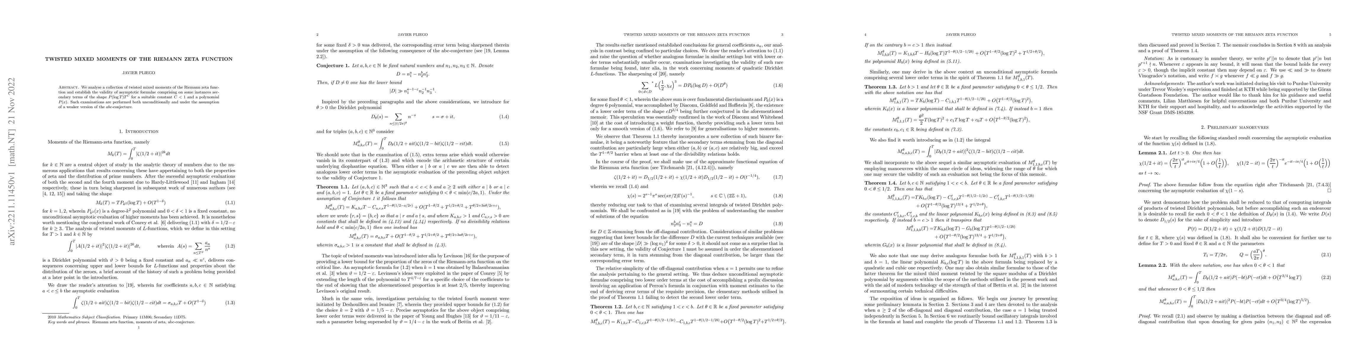 Thumbnail for Twisted mixed moments of the Riemann zeta function