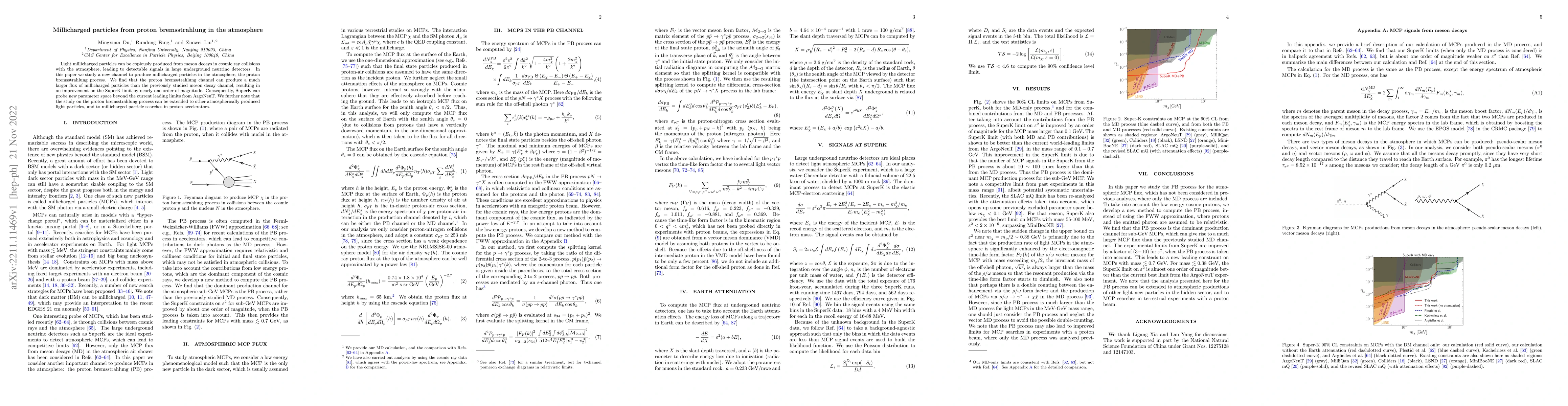 Thumbnail for Millicharged particles from proton bremsstrahlung in the atmosphere