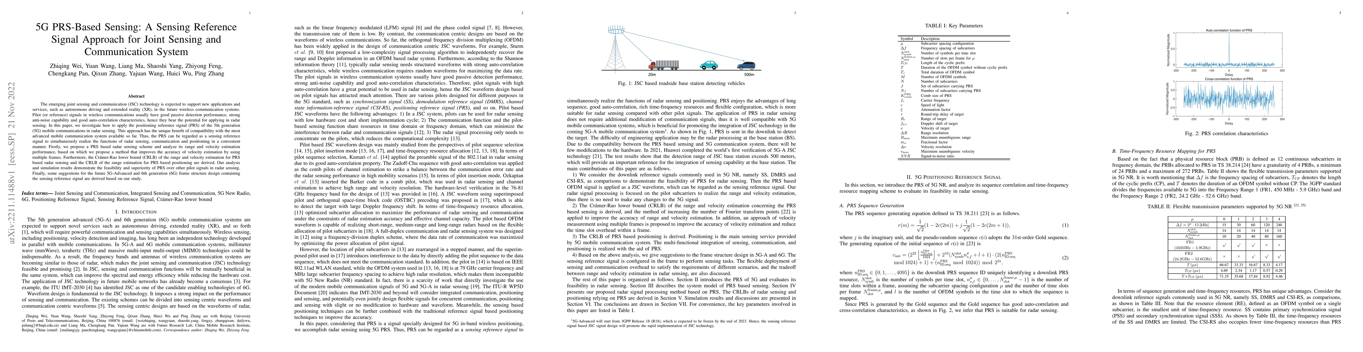 Thumbnail for 5G PRS-Based Sensing: A Sensing Reference Signal Approach for Joint
  Sensing and Communication System