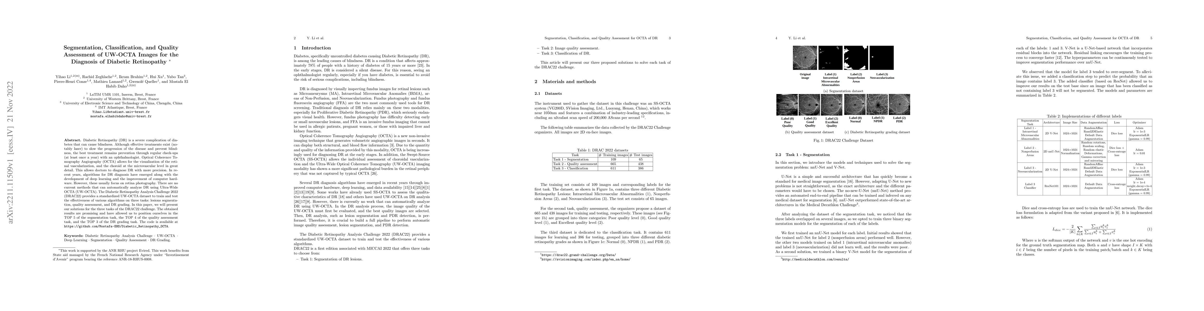 Thumbnail for Segmentation, Classification, and Quality Assessment of UW-OCTA Images
  for the Diagnosis of Diabetic Retinopathy