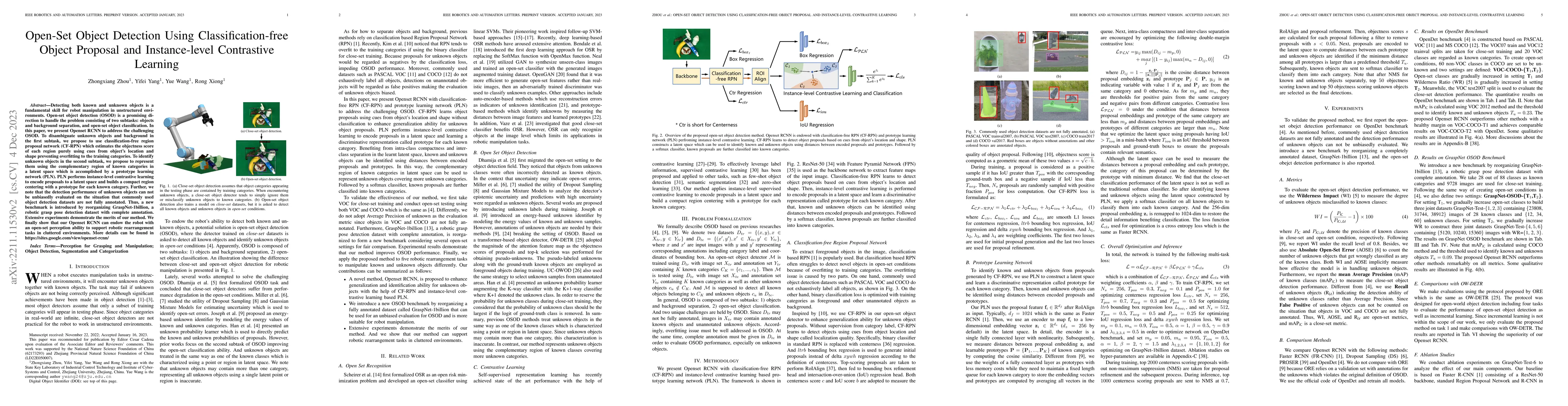 Thumbnail for Open-Set Object Detection Using Classification-free Object Proposal and
  Instance-level Contrastive Learning