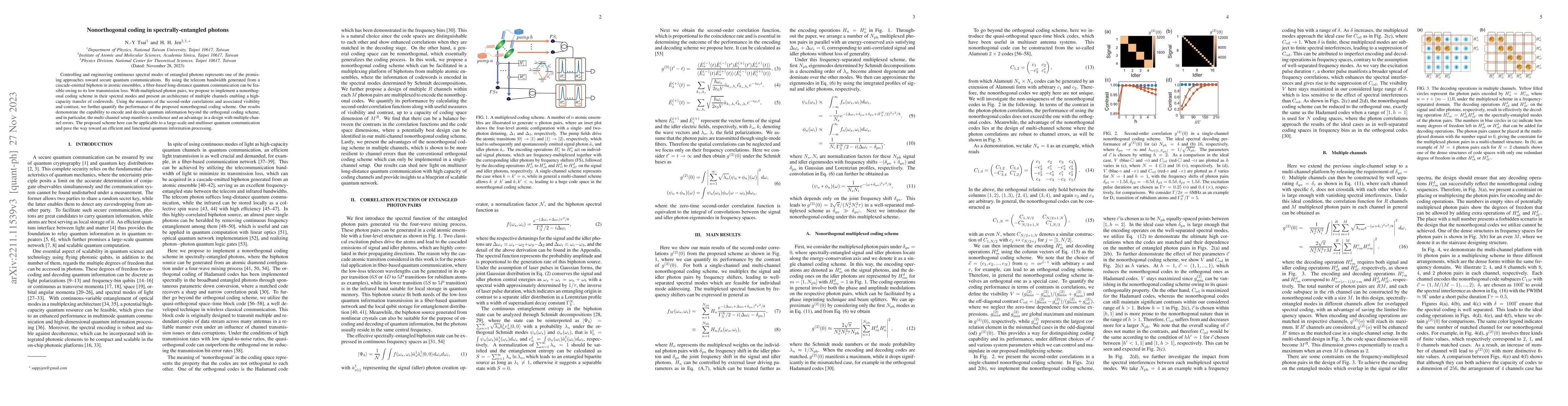 Thumbnail for Nonorthogonal coding in spectrally-entangled photons
