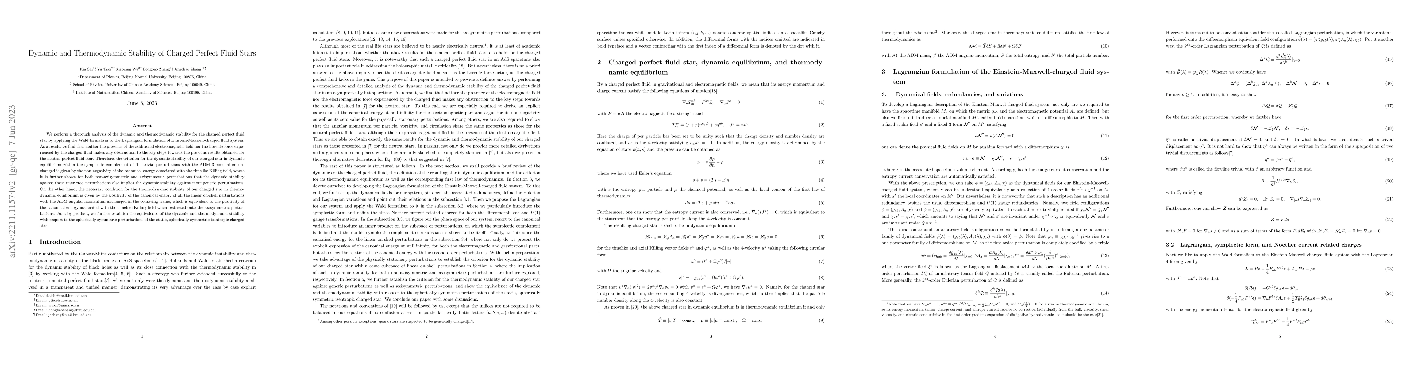 Thumbnail for Dynamic and Thermodynamic Stability of Charged Perfect Fluid Stars