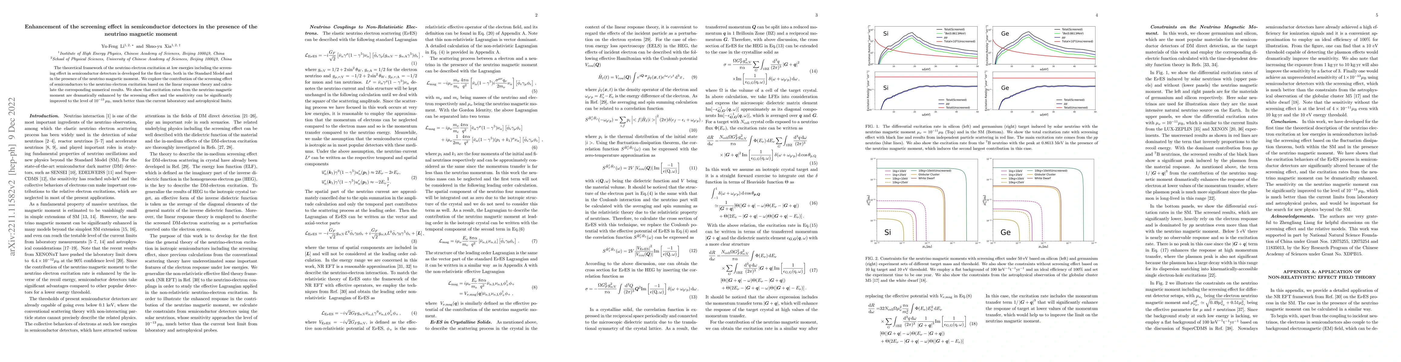 Thumbnail for Enhancement of the screening effect in semiconductor detectors in the
  presence of the neutrino magnetic moment