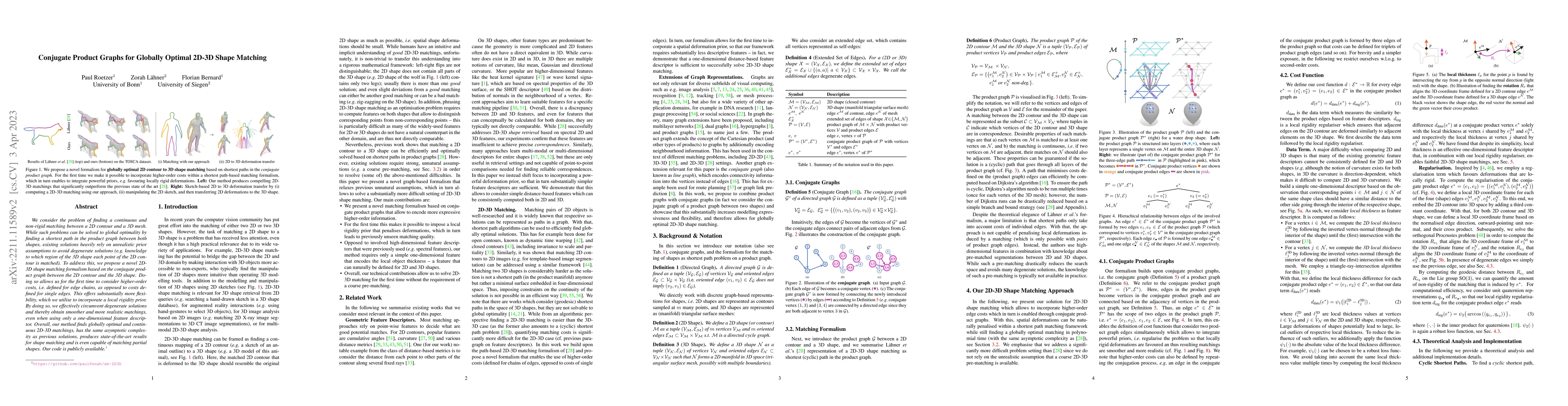 Thumbnail for Conjugate Product Graphs for Globally Optimal 2D-3D Shape Matching
