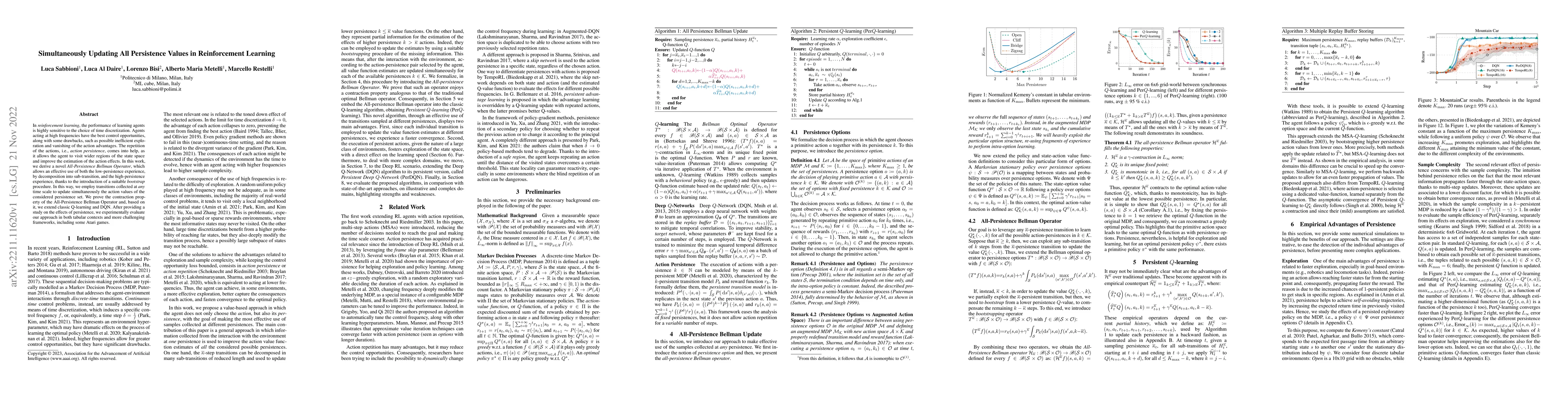 Thumbnail for Simultaneously Updating All Persistence Values in Reinforcement Learning