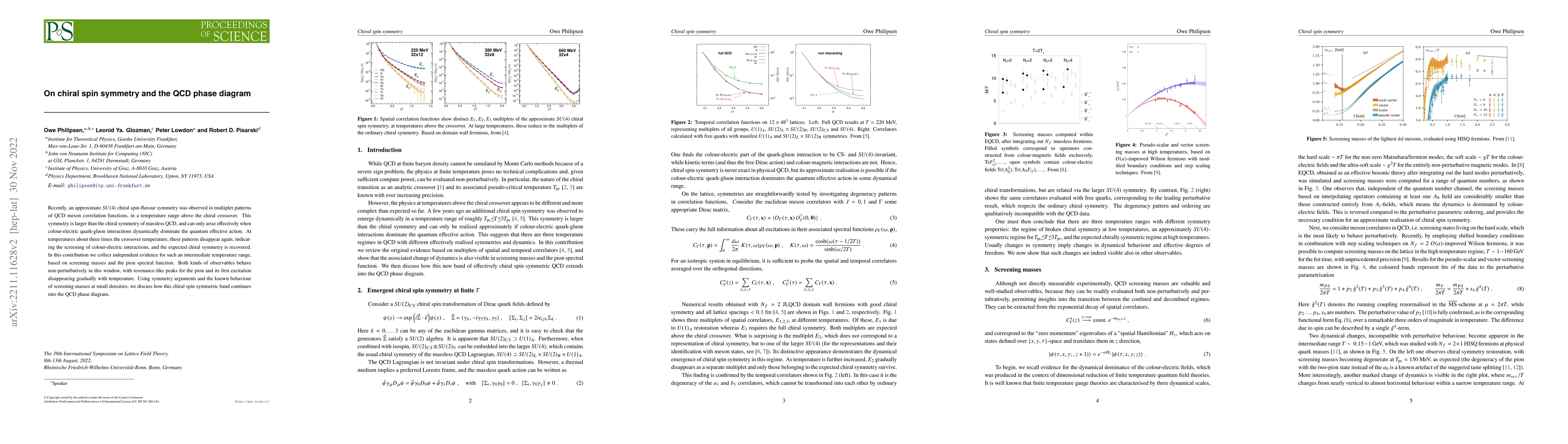 Thumbnail for On chiral spin symmetry and the QCD phase diagram