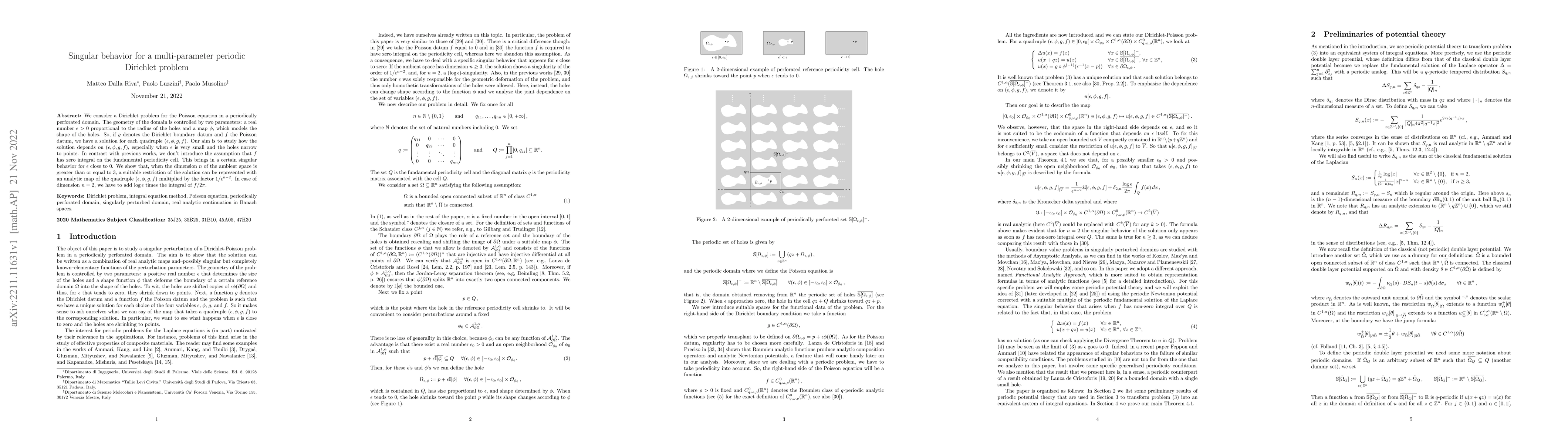 Thumbnail for Singular behavior for a multi-parameter periodic Dirichlet problem