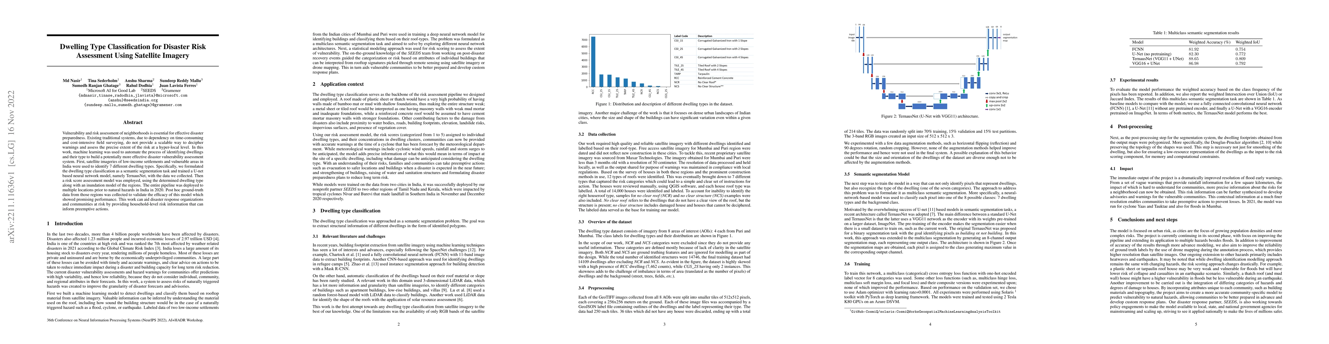 Thumbnail for Dwelling Type Classification for Disaster Risk Assessment Using
  Satellite Imagery