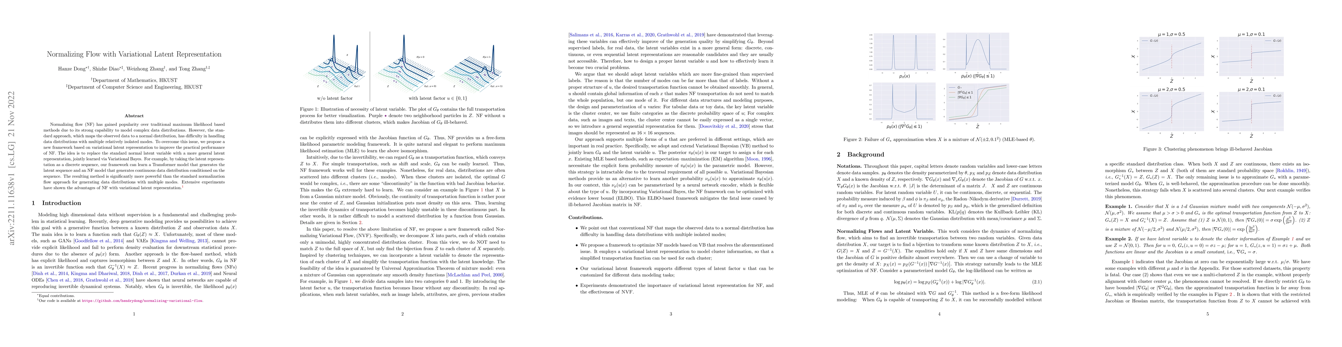 Thumbnail for Normalizing Flow with Variational Latent Representation