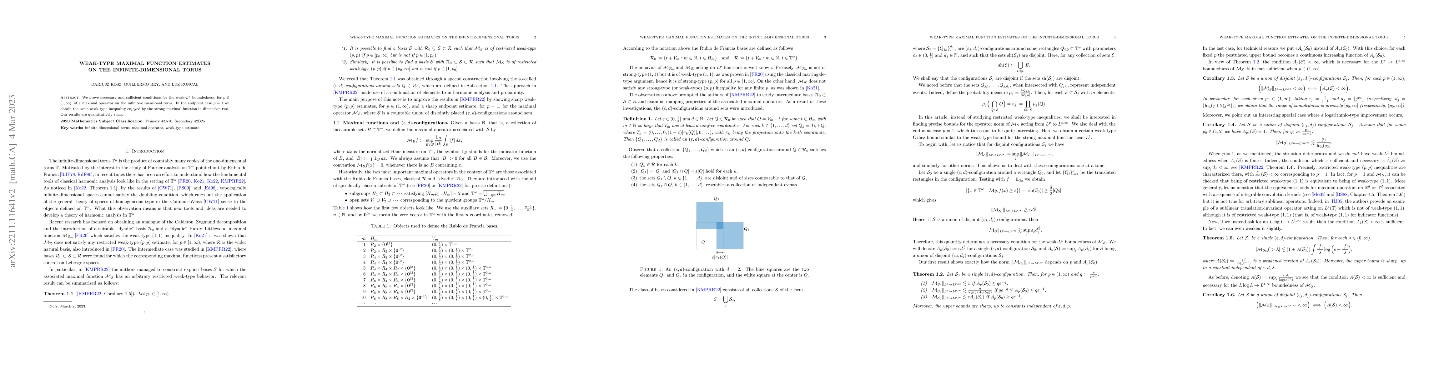 Thumbnail for Weak-type maximal function estimates on the infinite-dimensional torus