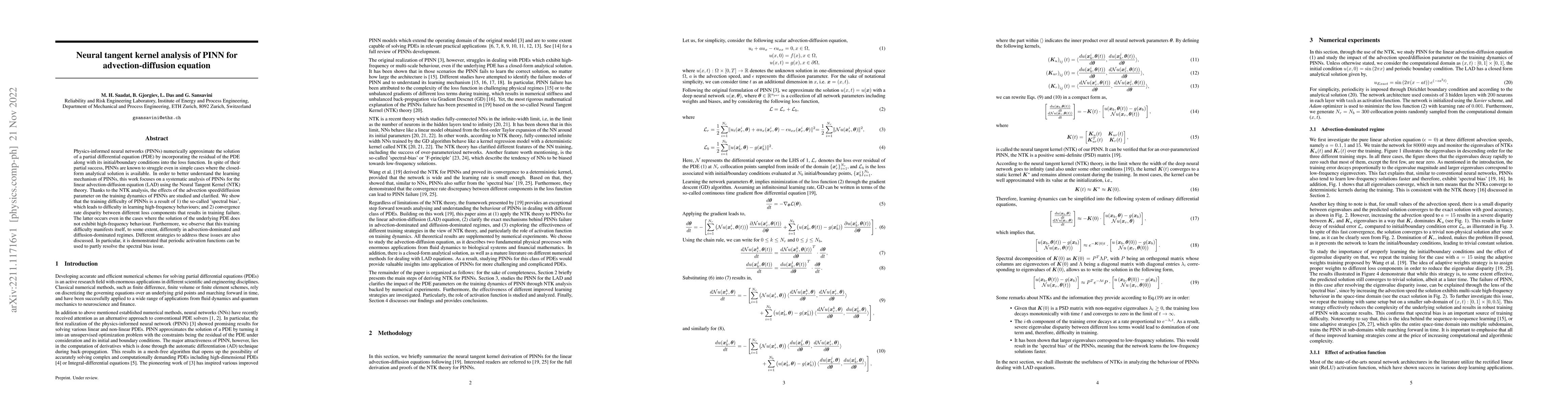 Thumbnail for Neural tangent kernel analysis of PINN for advection-diffusion equation