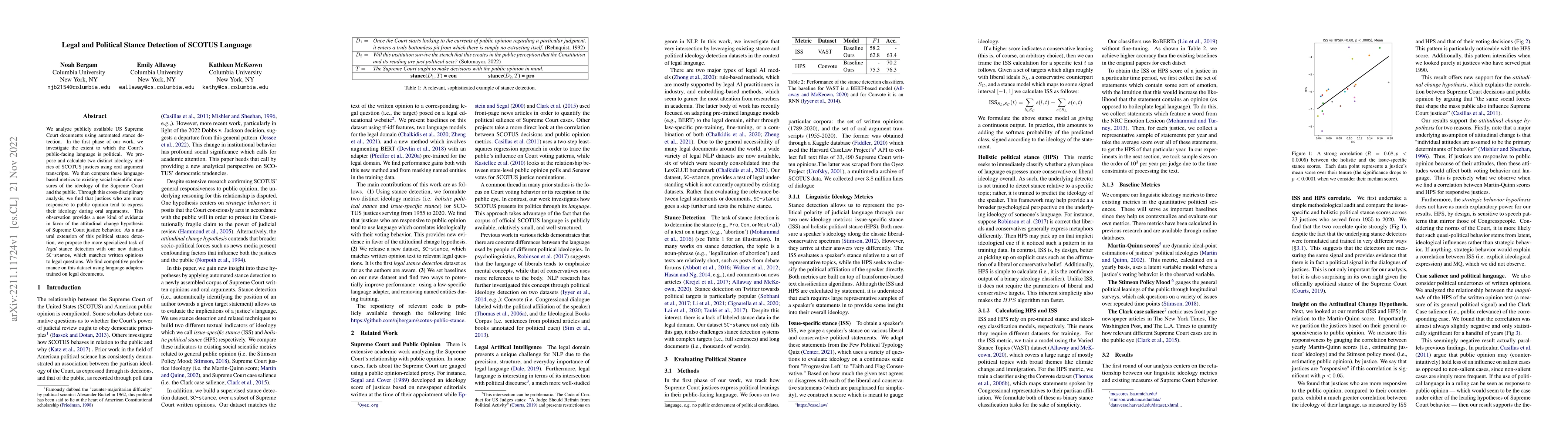 Thumbnail for Legal and Political Stance Detection of SCOTUS Language