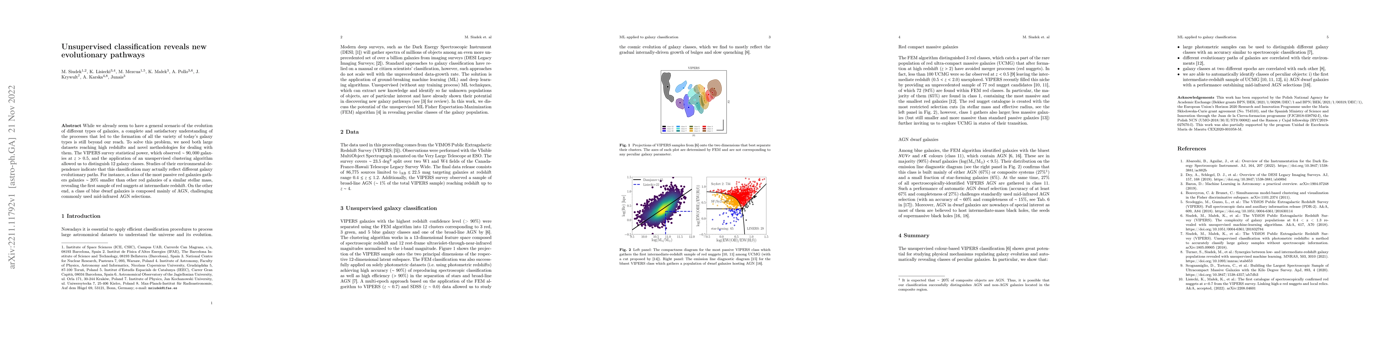 Thumbnail for Unsupervised classification reveals new evolutionary pathways