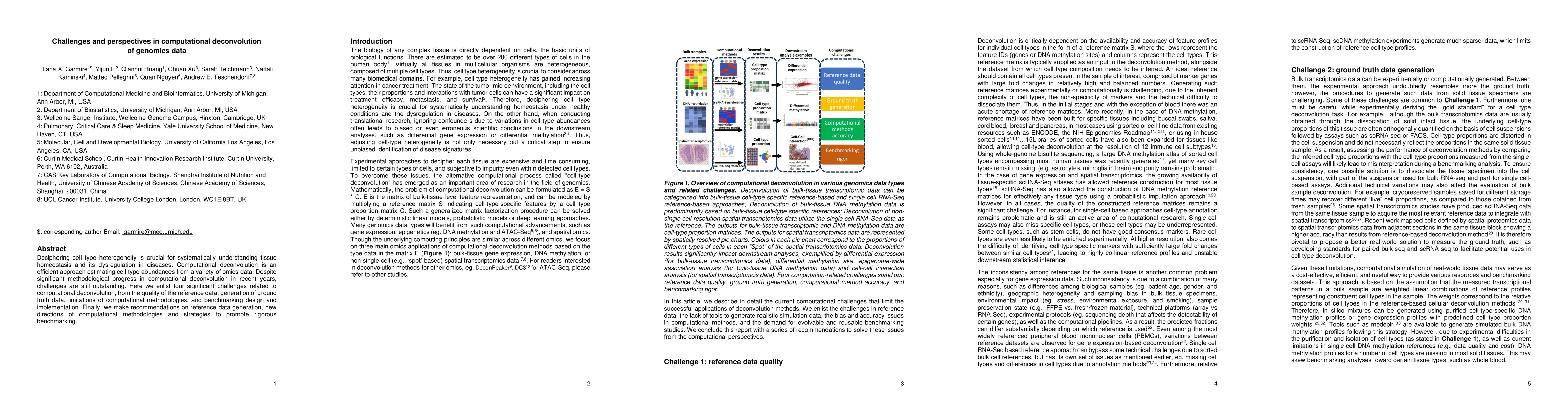 Thumbnail for Challenges and perspectives in computational deconvolution of genomics
  data