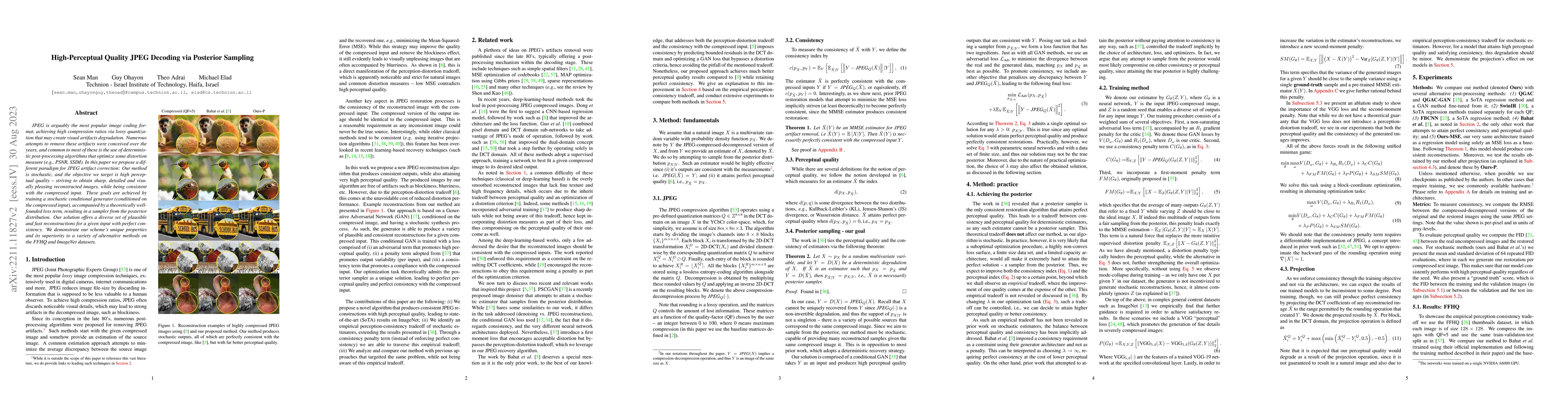 Thumbnail for High-Perceptual Quality JPEG Decoding via Posterior Sampling