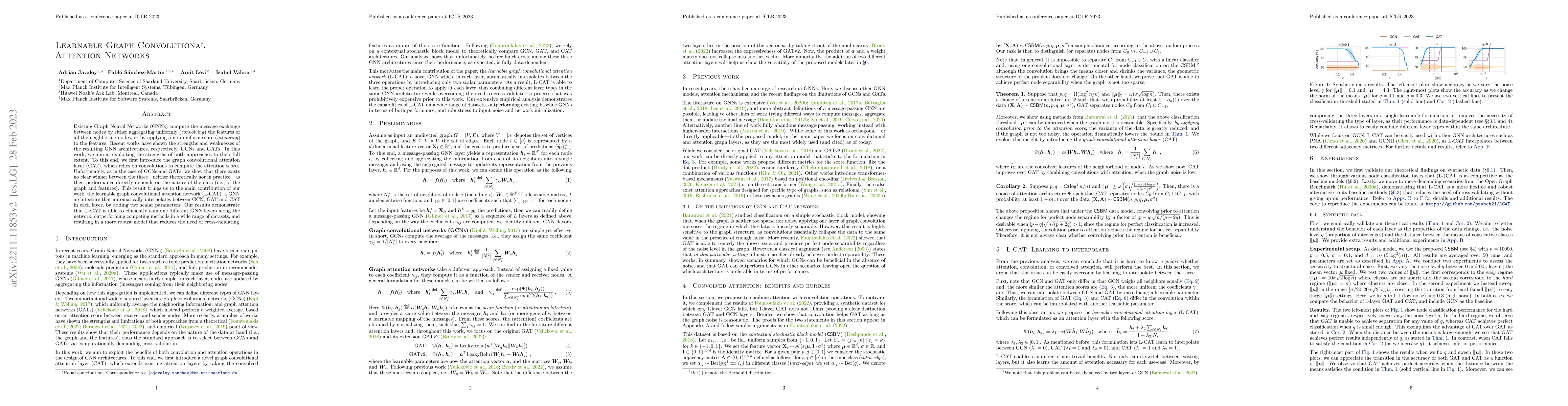 Thumbnail for Learnable Graph Convolutional Attention Networks