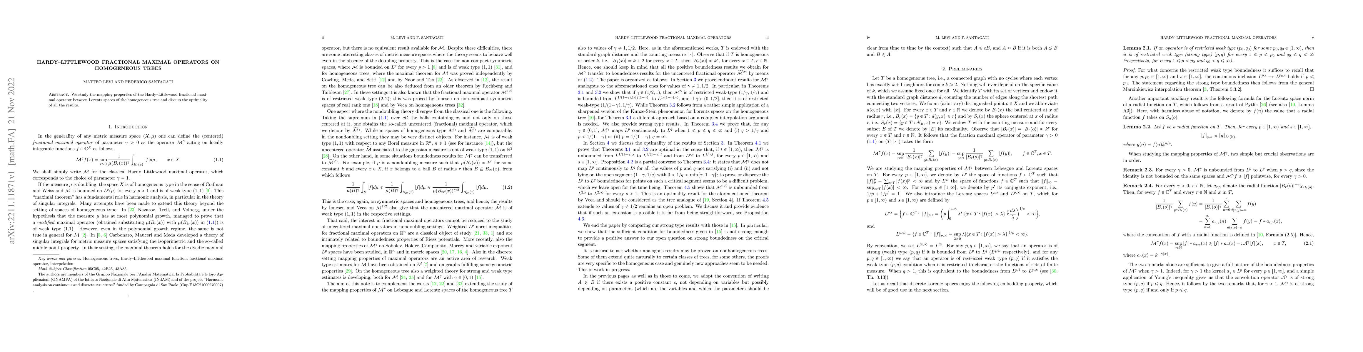Thumbnail for Hardy--Littlewood fractional maximal operators on homogeneous trees