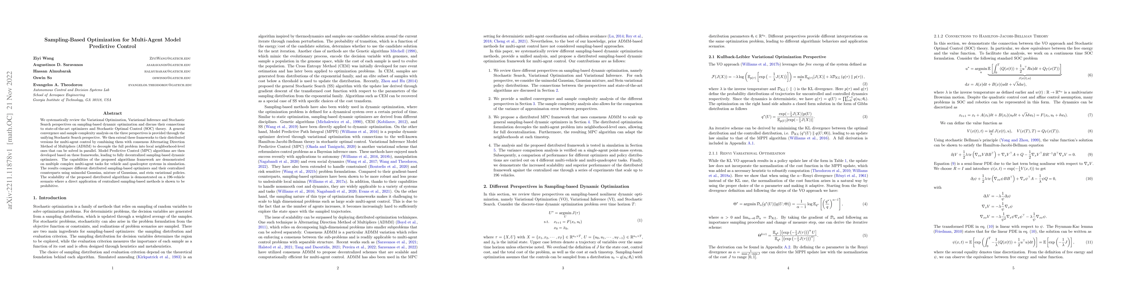 Thumbnail for Sampling-Based Optimization for Multi-Agent Model Predictive Control