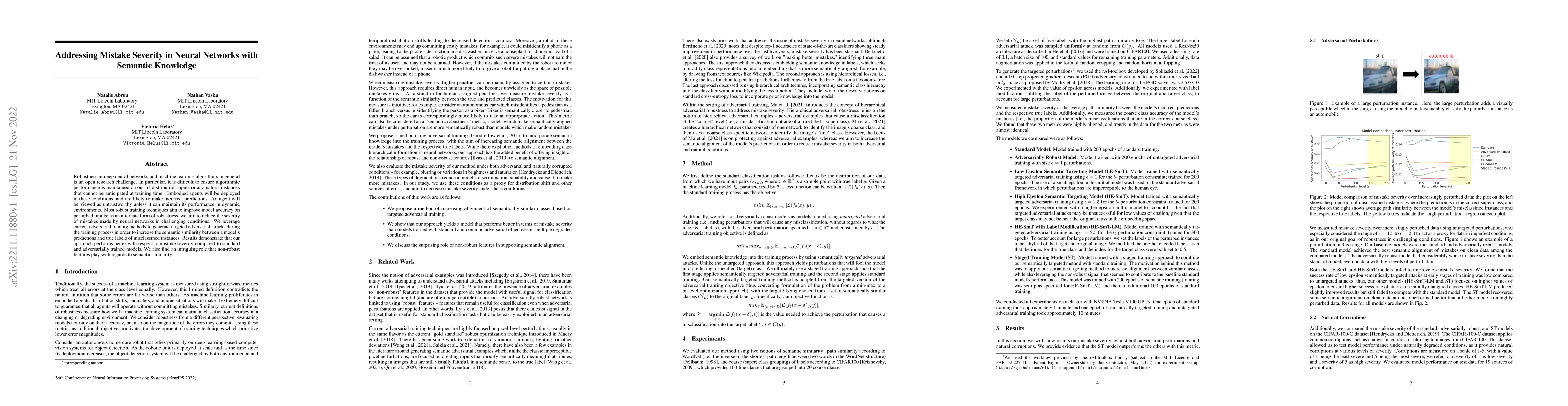 Thumbnail for Addressing Mistake Severity in Neural Networks with Semantic Knowledge