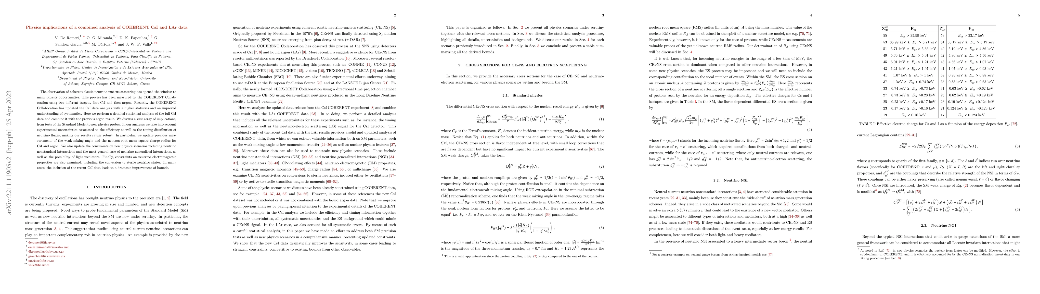 Thumbnail for Physics implications of a combined analysis of COHERENT CsI and LAr data