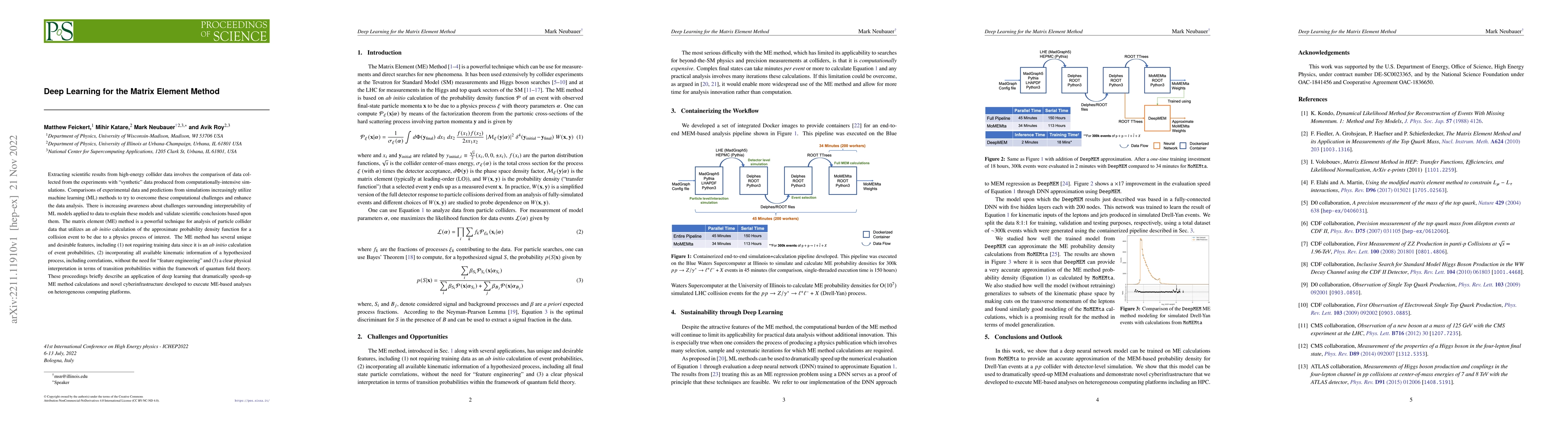 Thumbnail for Deep Learning for the Matrix Element Method