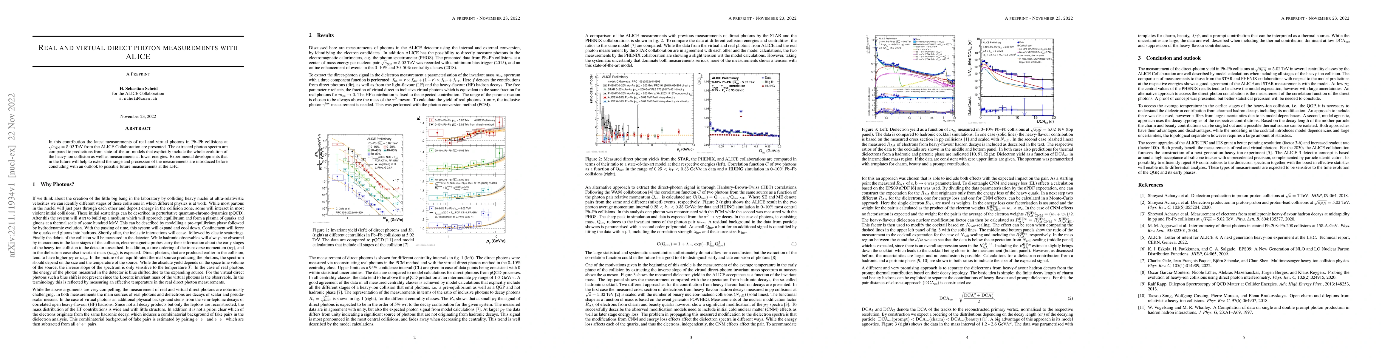 Thumbnail for Real and virtual direct photon measurements with ALICE
