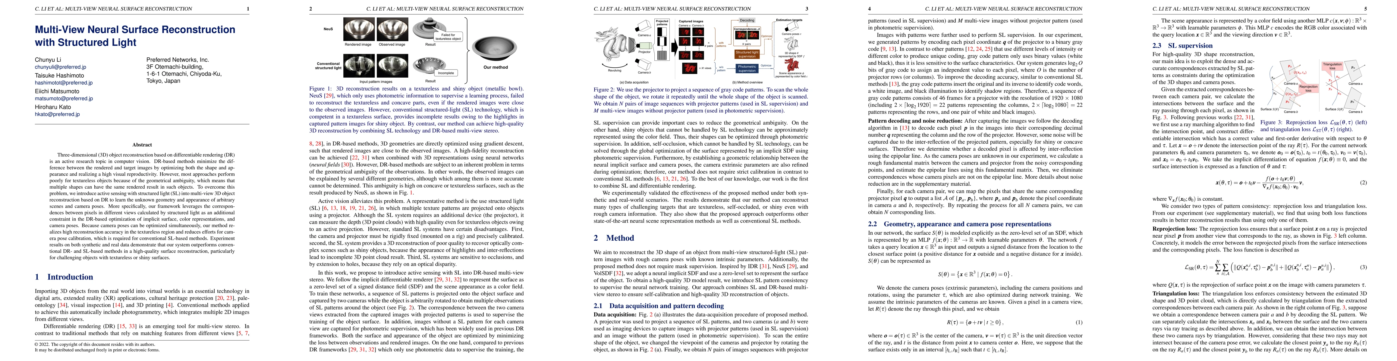 Thumbnail for Multi-View Neural Surface Reconstruction with Structured Light