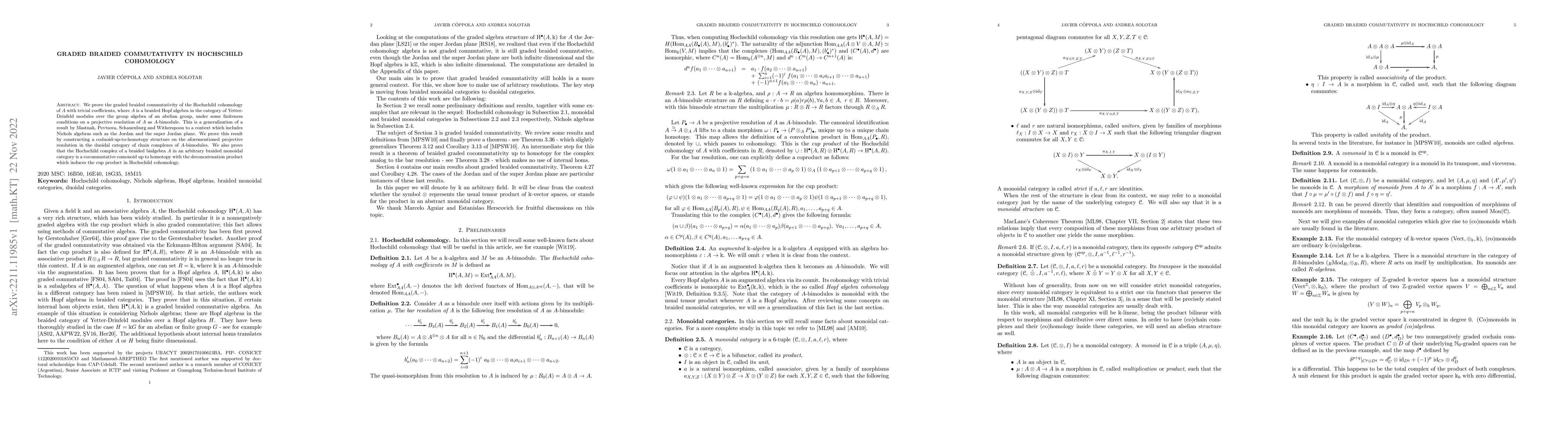 Thumbnail for Graded braided commutativity in Hochschild cohomology