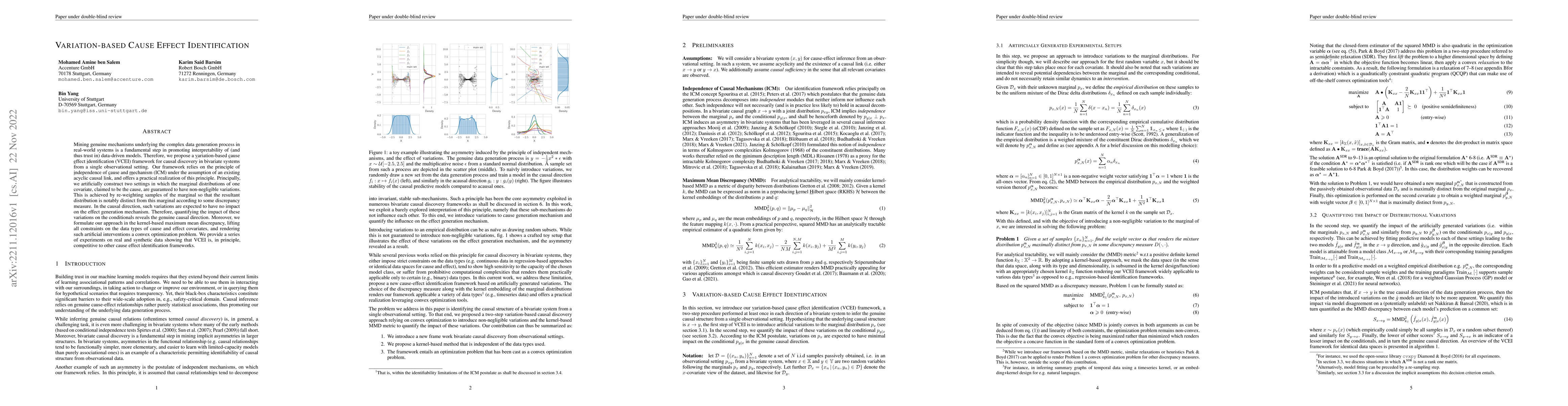 Thumbnail for Variation-based Cause Effect Identification