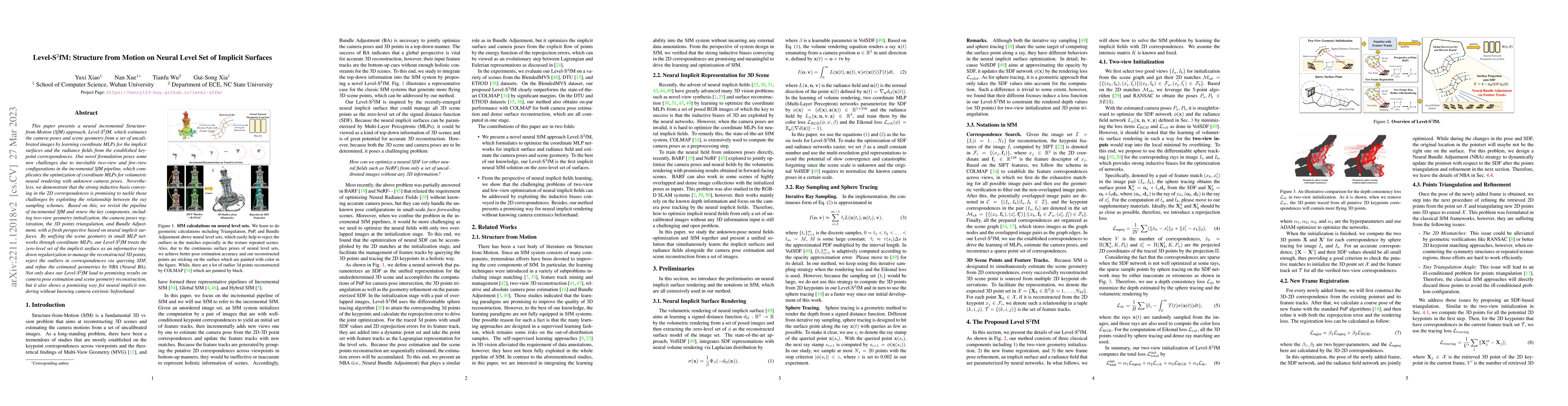 Thumbnail for Level-S$^2$fM: Structure from Motion on Neural Level Set of Implicit
  Surfaces
