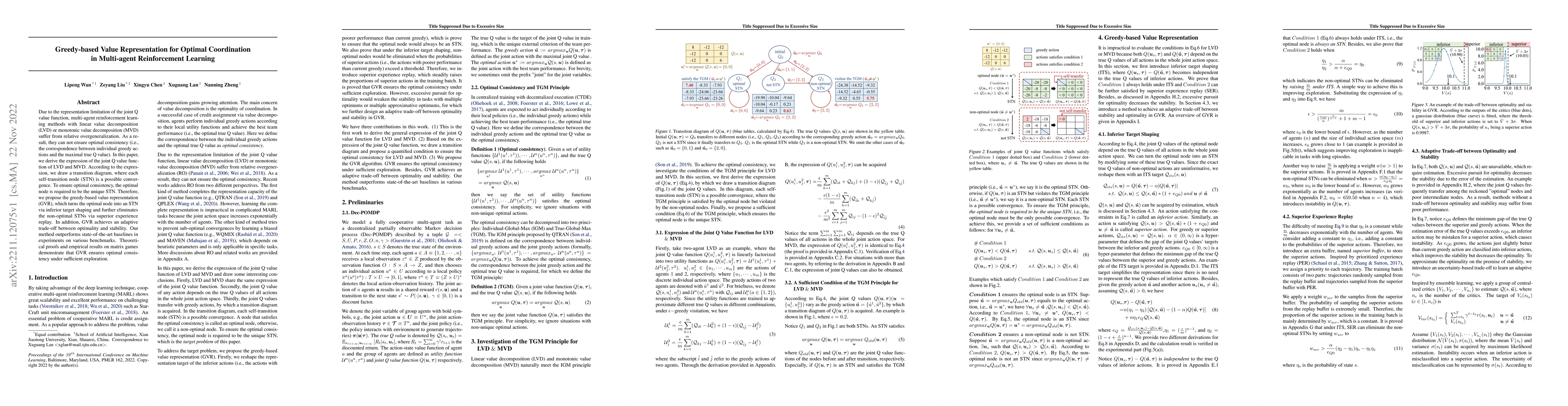 Thumbnail for Greedy based Value Representation for Optimal Coordination in
  Multi-agent Reinforcement Learning