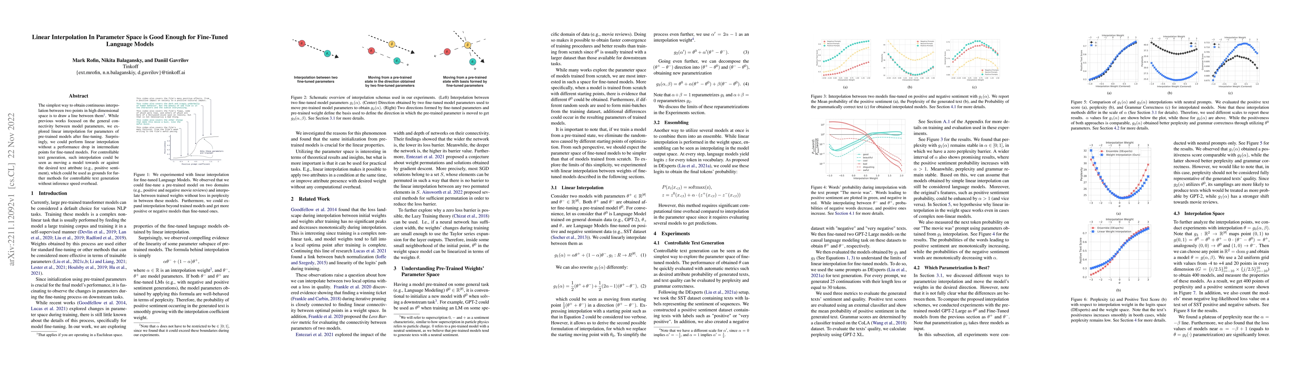 Thumbnail for Linear Interpolation In Parameter Space is Good Enough for Fine-Tuned
  Language Models