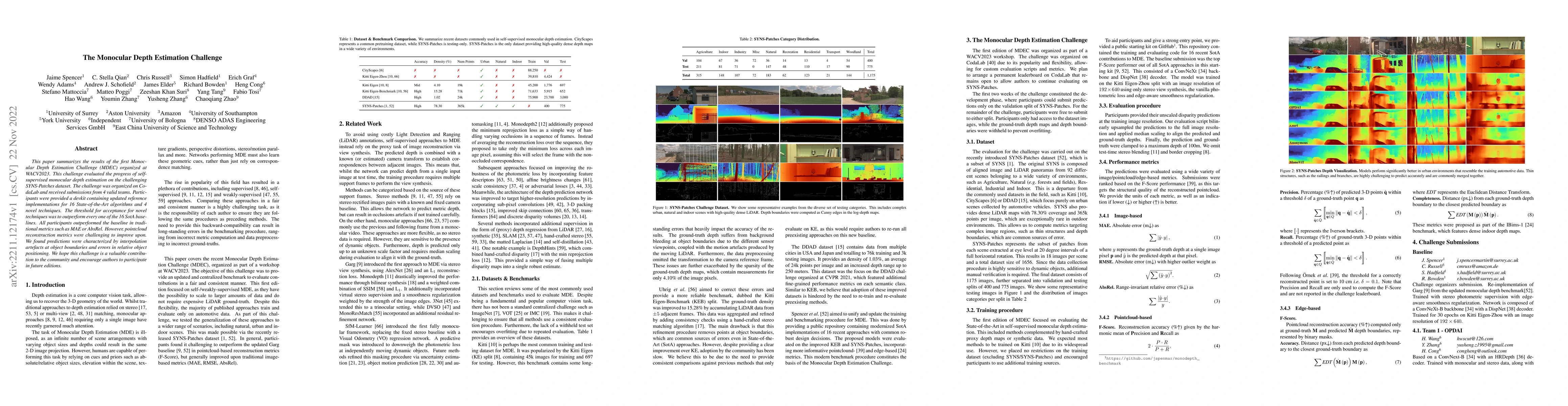 Thumbnail for The Monocular Depth Estimation Challenge