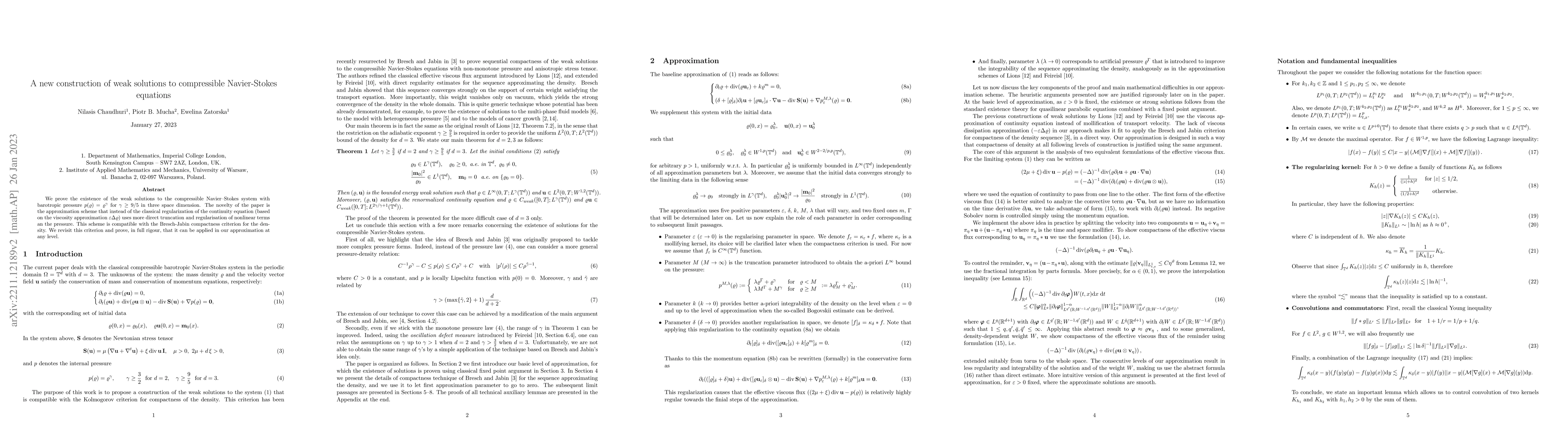 Thumbnail for A new construction of weak solutions to compressible Navier-Stokes
  equations