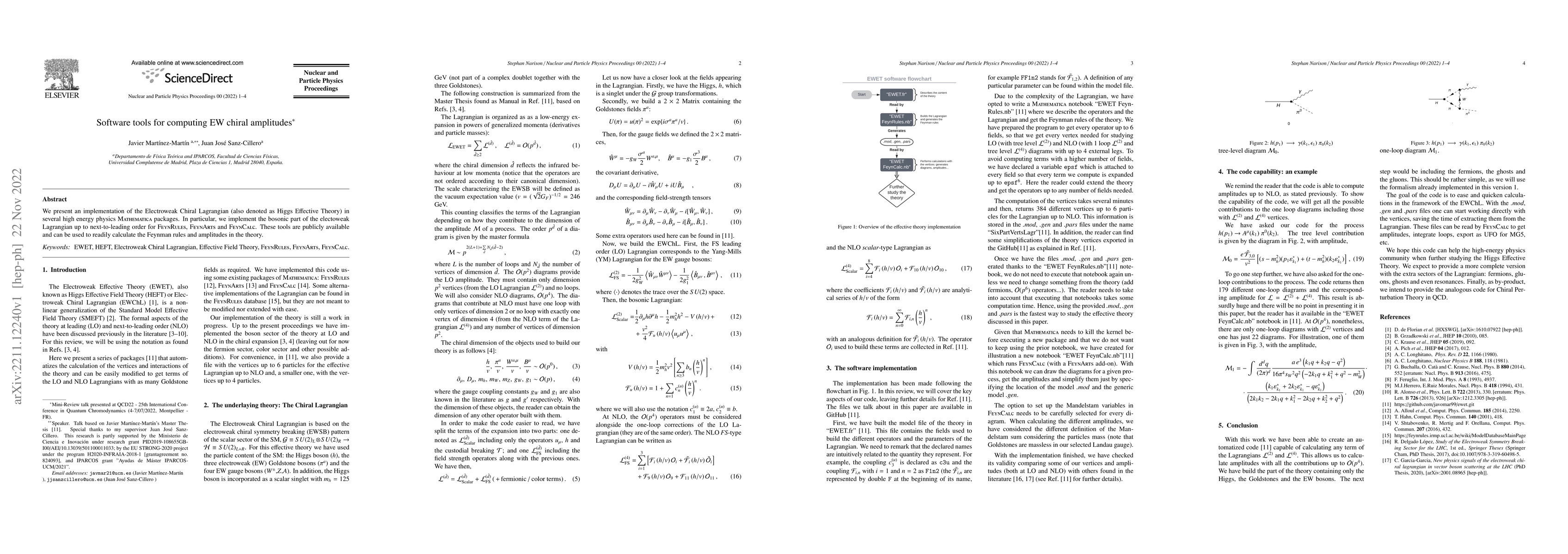 Thumbnail for Software tools for computing EW chiral amplitudes