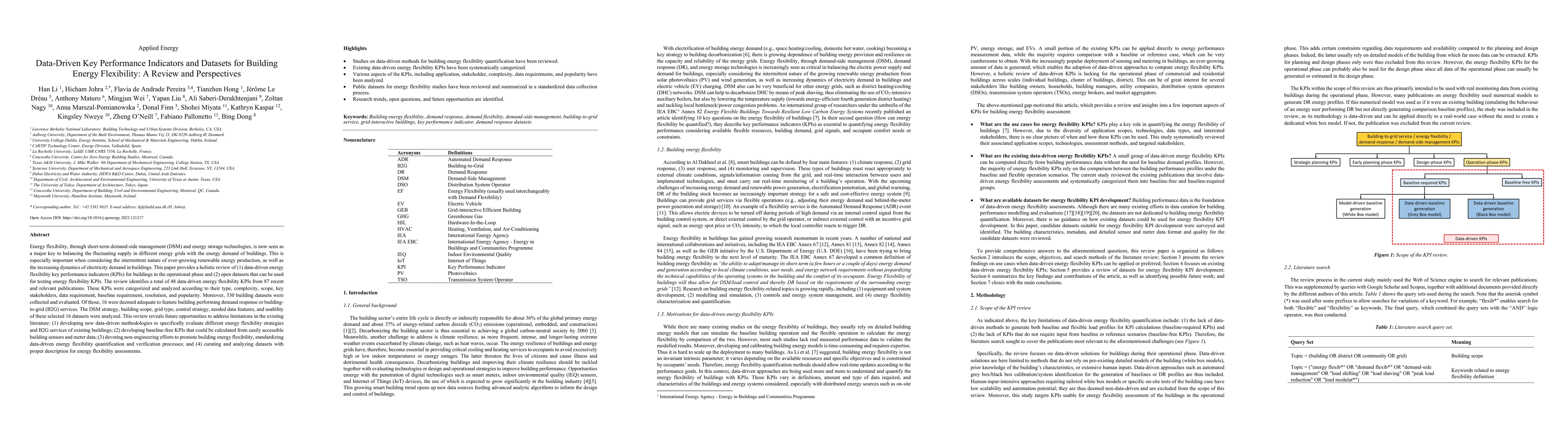 Thumbnail for Data-Driven Key Performance Indicators and Datasets for Building Energy
  Flexibility: A Review and Perspectives