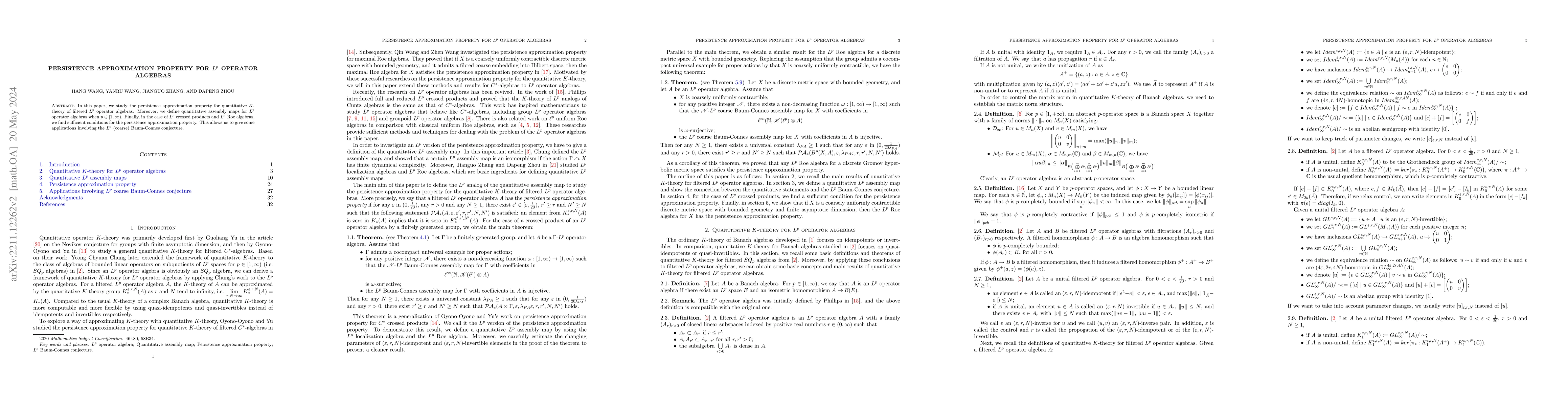 Thumbnail for Persistence approximation property for $L^p$ operator algebras