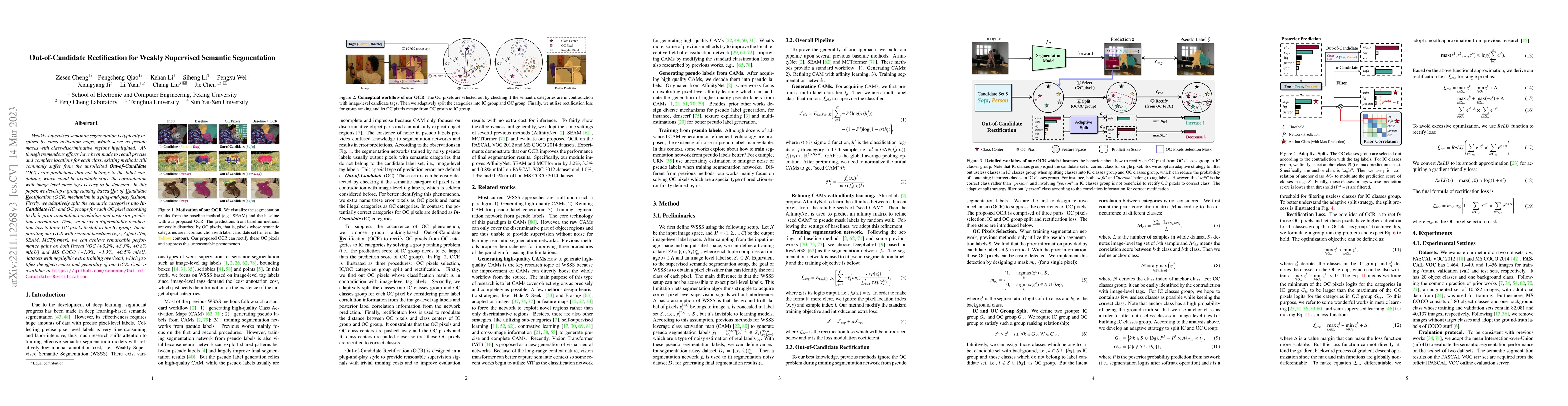 Thumbnail for Out-of-Candidate Rectification for Weakly Supervised Semantic
  Segmentation